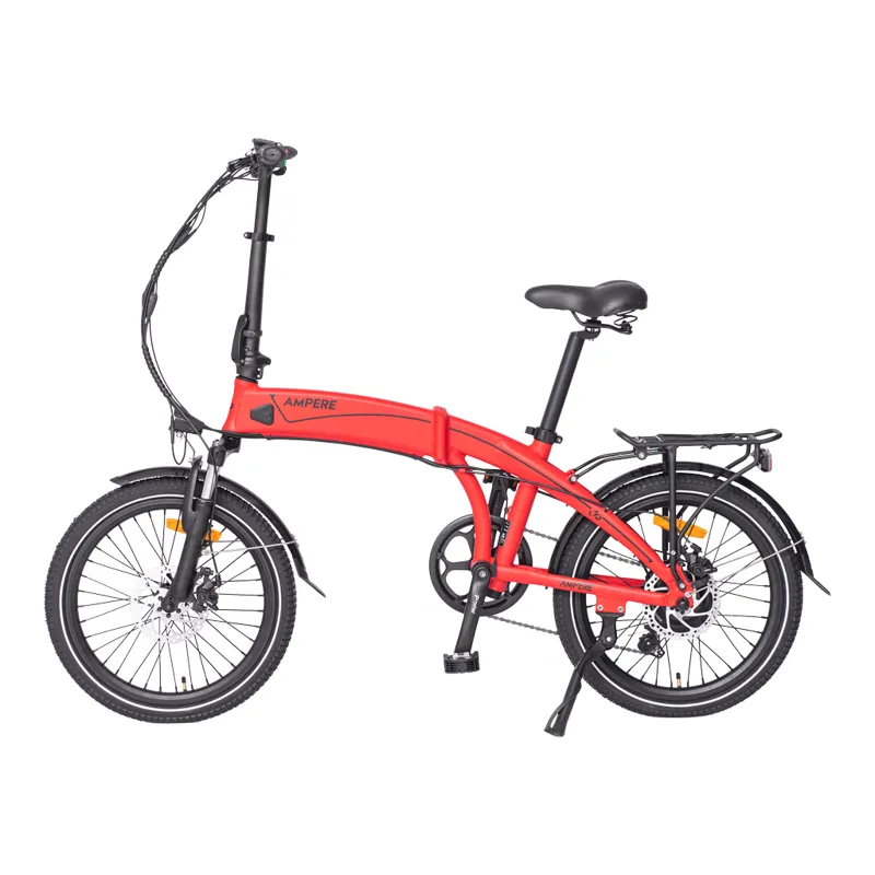 Ampere Mode Electric Folding Bike Red-1